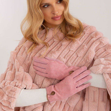 Stylish Touchscreen Gloves with Geometric Floral Design - Très Elite
