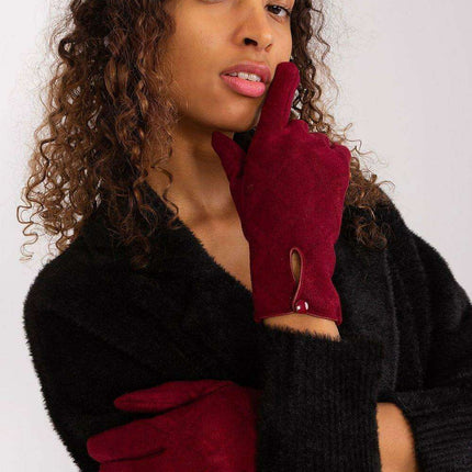 Stylish Touchscreen Gloves with Geometric Floral Design - Très Elite