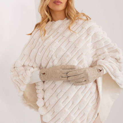 Stylish Touchscreen Gloves with Geometric Floral Design- Très Elite- Très Elite