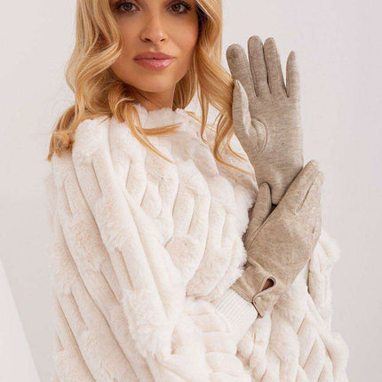 Stylish Touchscreen Gloves with Geometric Floral Design - Très Elite