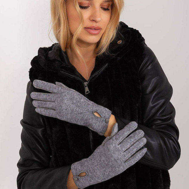 Stylish Touchscreen Gloves with Geometric Floral Design