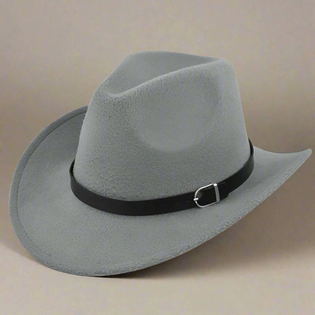 Stylish Unisex Felt Fedora - Winter & Autumn Cowboy Hat for All Occasions