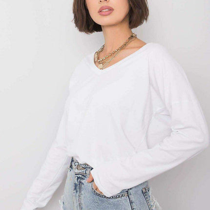 Stylish V-Neck Cotton Top - Très Elite