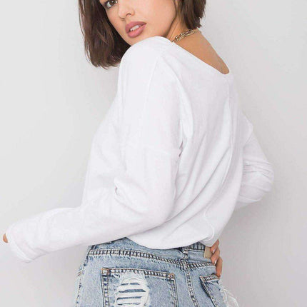 Stylish V-Neck Cotton Top - Très Elite