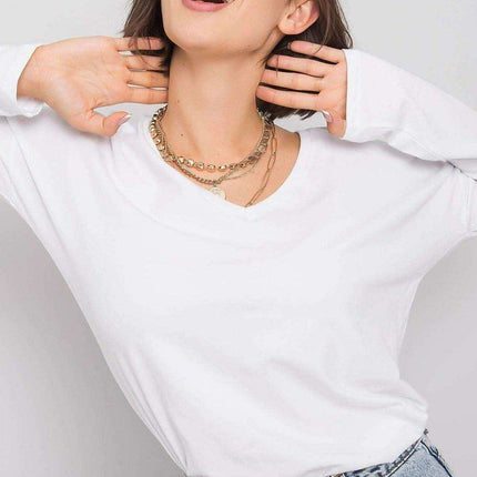 Stylish V-Neck Cotton Top