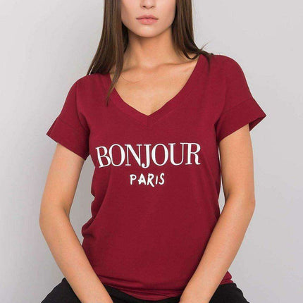 Stylish V-Neck Women's T-Shirt