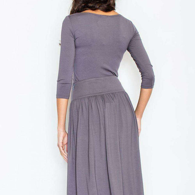 Stylish Viscose Knit Duo - Timeless Blouse and Skirt Combination