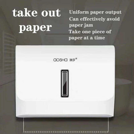 Stylish Wall-Mounted ABS Tissue Dispenser - A Chic Solution for Kitchen and Bathroom Organization..