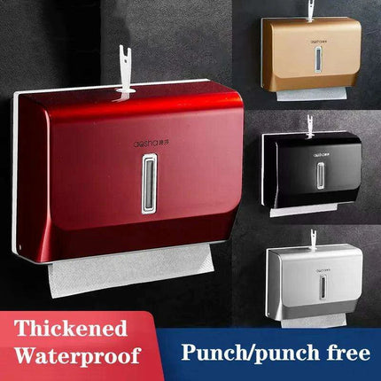 Stylish Wall-Mounted ABS Tissue Dispenser - A Chic Solution for Kitchen and Bathroom Organization..