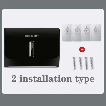 Stylish Wall-Mounted Paper Towel Holder for Kitchen and Bathroom - Sturdy ABS with Easy Installation - Très Elite