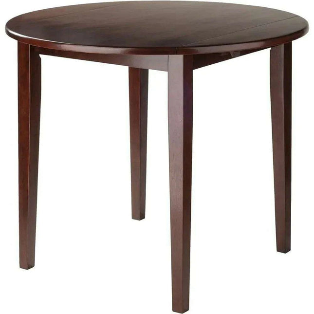 Stylish Walnut Expandable Drop Leaf Dining Set for Contemporary Homes