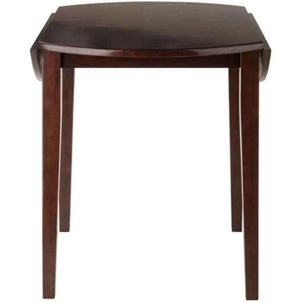 Stylish Walnut Expandable Drop Leaf Dining Set for Contemporary Homes- Très Elite- Très Elite