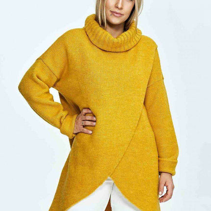 Stylish Warm Knit Turtleneck Pullover - Très Elite