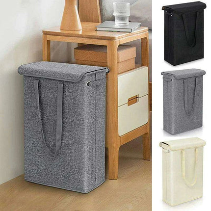 Stylish Waterproof Foldable Laundry Hamper - 45L Capacity with Lid - Très Elite