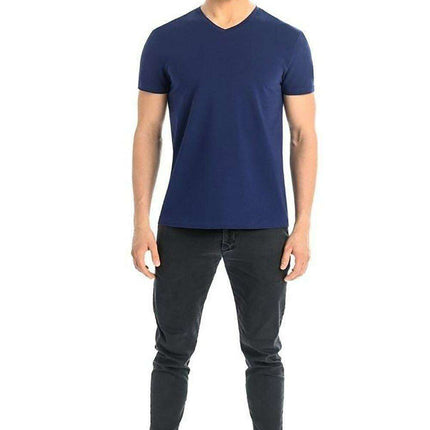 Stylish White Cotton Men's T-Shirt with Unique Shoulder Design - Très Elite
