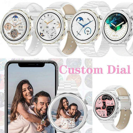 Stylish White Fitness Smartwatch with Comprehensive Health Tracking and NFC Integration - Très Elite