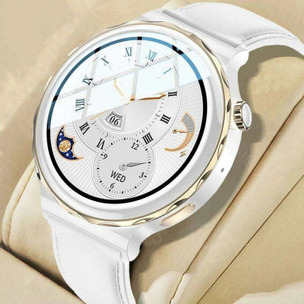 Stylish White Fitness Smartwatch with Comprehensive Health Tracking and NFC Integration - Très Elite