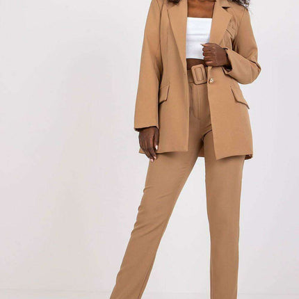 Stylish Womens Long Sleeve Jacket With Button Closure - Très Elite