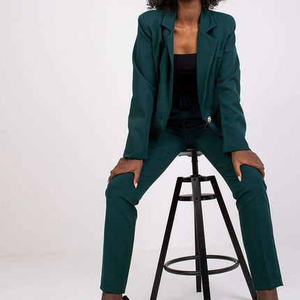 Stylish Womens Long Sleeve Jacket With Button Closure - Très Elite
