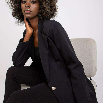 Stylish Womens Long Sleeve Jacket With Button Closure - Très Elite
