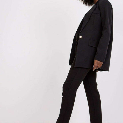 Stylish Womens Long Sleeve Jacket With Button Closure - Très Elite