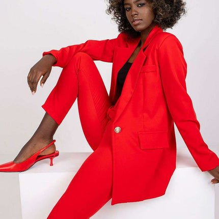 Stylish Womens Long Sleeve Jacket With Button Closure - Très Elite