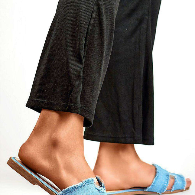 Stylish Women's Textile Strap Flip-Flops