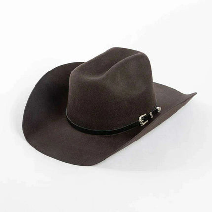 Stylish Women's Wide Brim Wool Cowboy Hat with Buckle Accent - Fall/Winter Collection (M/L Size) - Très Elite