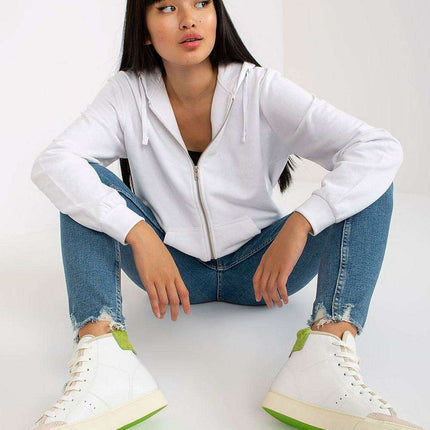Stylish Women's Zip-Up Sweatshirt - Soft Cotton-Poly Blend Hoodie - Très Elite