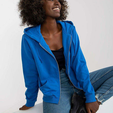 Stylish Women's Zip-Up Sweatshirt - Soft Cotton-Poly Blend Hoodie - Très Elite