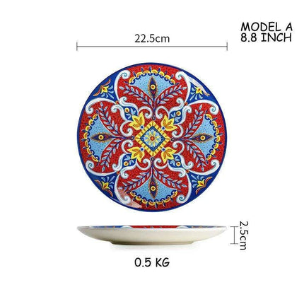 Stylish Yellow Ceramic Dining Set - Mug, Kettle, Plate, and Spoon Bowl, American Style..