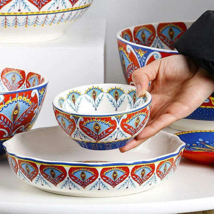 Stylish Yellow Ceramic Dining Set - Mug, Kettle, Plate, and Spoon Bowl, American Style - Très Elite