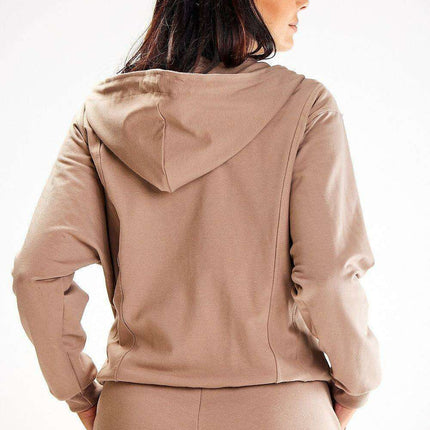 Stylish Zippered Sweatshirt with Chic Detailing and Handy Pockets - Très Elite