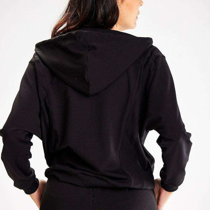 Stylish Zippered Sweatshirt with Chic Detailing and Handy Pockets - Très Elite