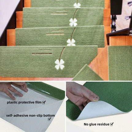 Stylish and Secure Plush Stair Mat Collection with Elegant Patterns - Très Elite