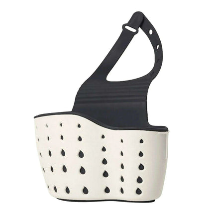 Suction Cup Sink Organizer with Trash Rack - Innovative Kitchen Storage Solution - Très Elite