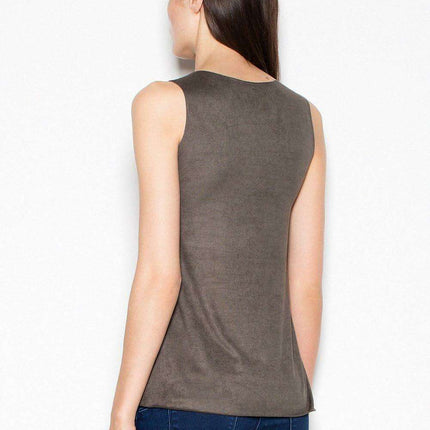 Suede Shoulder Blouse - Chic Versatility for Every Occasion - Très Elite