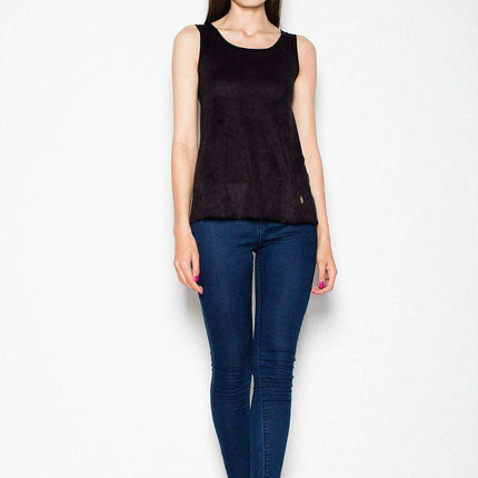 Suede Shoulder Blouse - Chic Versatility for Every Occasion - Très Elite