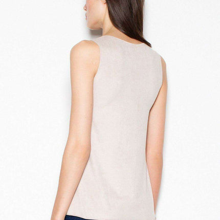 Suede Shoulder Blouse - Chic Versatility for Every Occasion - Très Elite