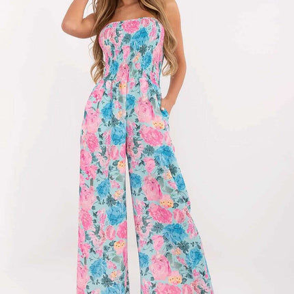 Suit Model 213304 Multicolor Floral Jumpsuit Viscose - Très Elite