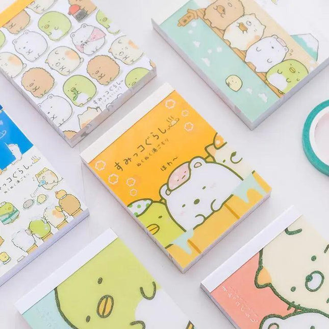 Sumikko Gurashi Adorable Custom Mini Notebook with DIY Soft Cover and 100 Pages