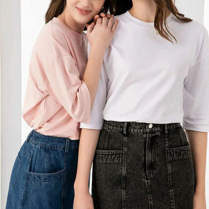 Summer 2024 Women's Trendy Oversized Cotton Boxy Tee - Casual Chic Top with Fast Shipping - Très Elite