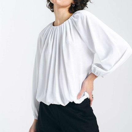 Summer Breeze Ecru Blouse Elegant Summer Essential European - Très Elite