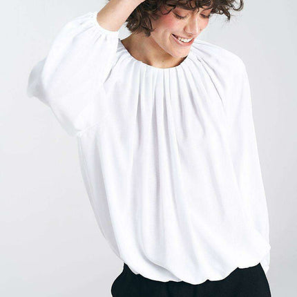 Summer Breeze Ecru Blouse Elegant Summer Essential European - Très Elite