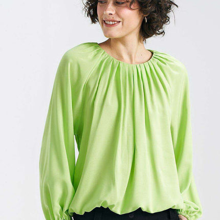 Summer Breeze Ecru Blouse Elegant Summer Essential European