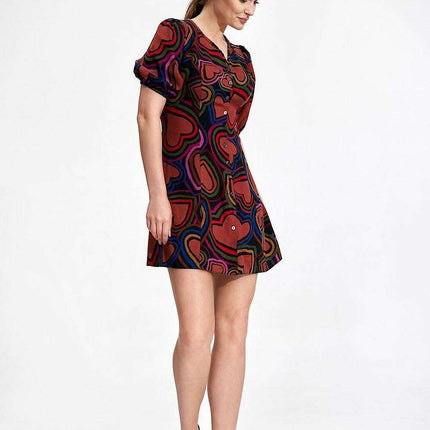 Summer Elegance Button-Up Mini Dress - Très Elite