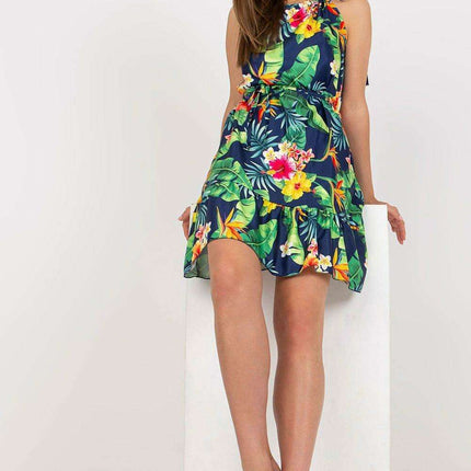 Summer Elegance Ruffle Midi Dress Casual Chic Everyday Wear - Très Elite