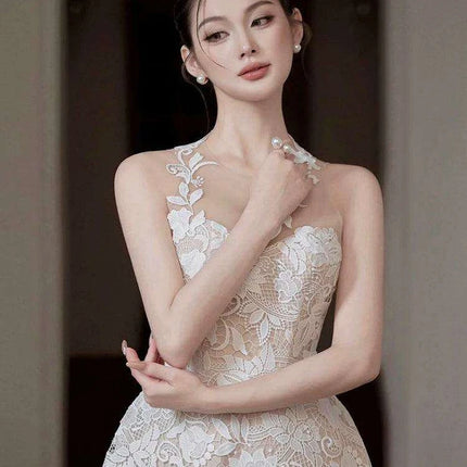 Summer Elegant Floral Lace Evening Dress - A Timeless Statement of Style - Très Elite