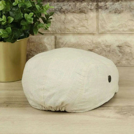 Summer Linen Newsboy Cap for Men - Comfortable Breathable Golf Hat with Elastic Back Fit - Très Elite