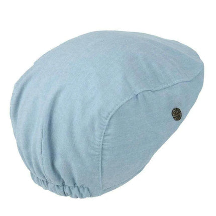 Summer Linen Newsboy Cap for Men - Comfortable Breathable Golf Hat with Elastic Back Fit - Très Elite